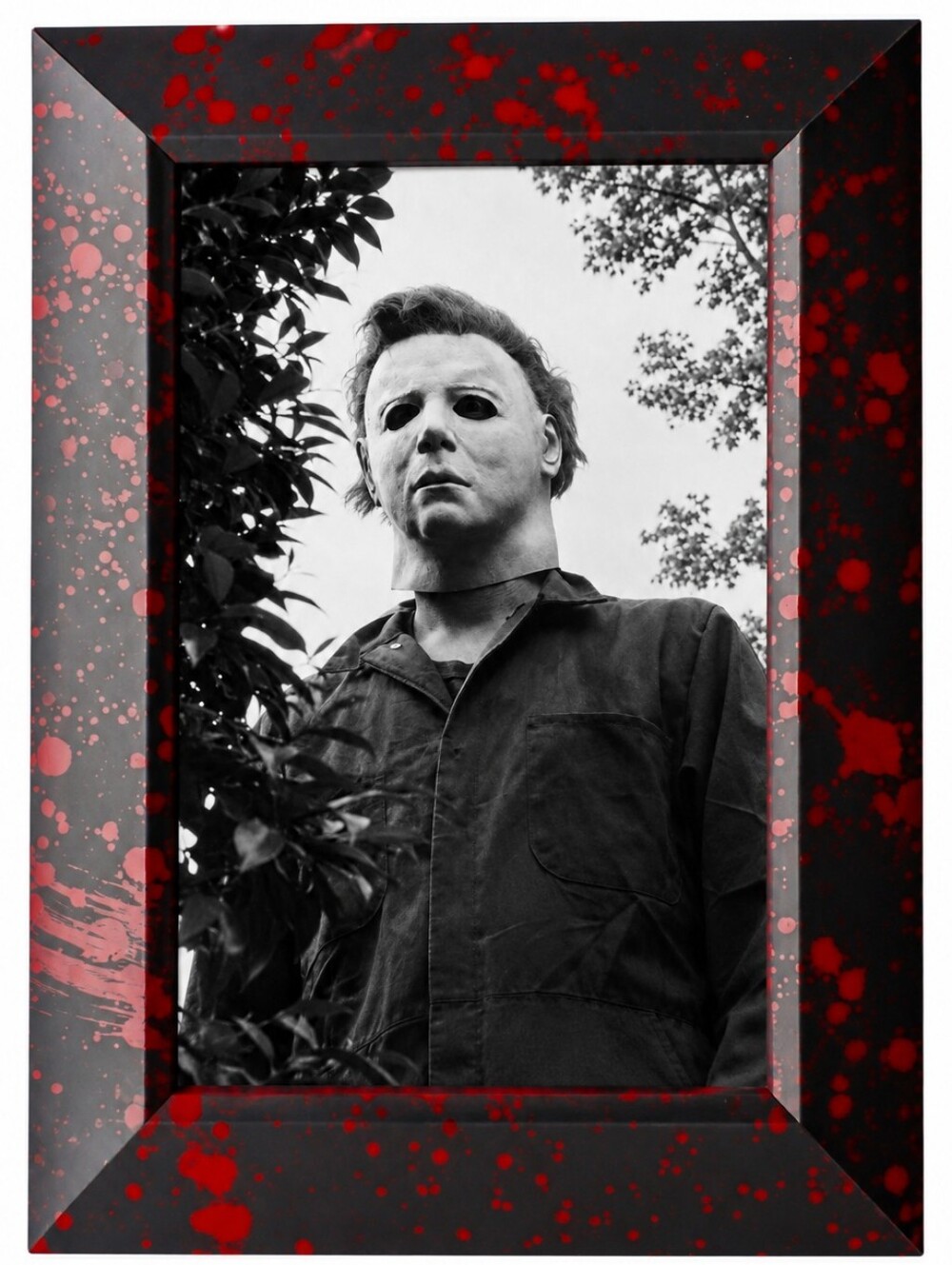 Vintage Horror Bloody Halloween Micheal Myers Retro Grunge Framed Art Print